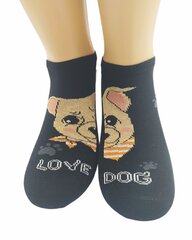 Носки женские короткие Soho mood Love dogs 9300 цена и информация | Женские носки | pigu.lt