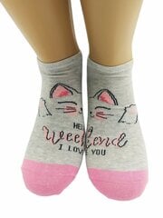 Носки женские короткие Soho mood Weekend I love you 9300 цена и информация | Женские носки | pigu.lt