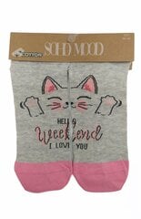 Носки женские короткие Soho mood Weekend I love you 9300 цена и информация | Женские носки | pigu.lt