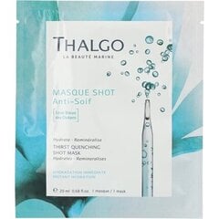 Увлажняющая листовая маска для лица Thalgo Masque Shot Thirst Quenching Shot Mask, 20 мл цена и информация | Маски для лица, патчи для глаз | pigu.lt