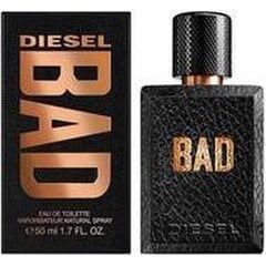 Туалетная вода Diesel Bad EDT для мужчин, 100 мл цена и информация | Мужские духи | pigu.lt