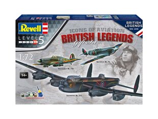 Konstruktorius Revell - 100 Years RAF: British Legends dovanų komplektas, 1/72, 05696 kaina ir informacija | Konstruktoriai ir kaladėlės | pigu.lt