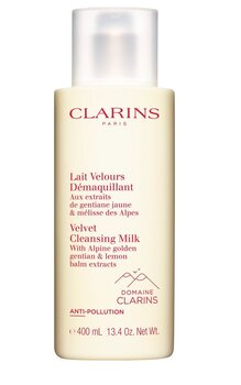 Valomasis veido pienelis Clarins Velvet Cleansing Milk, 400 ml kaina ir informacija | Veido prausikliai, valikliai | pigu.lt