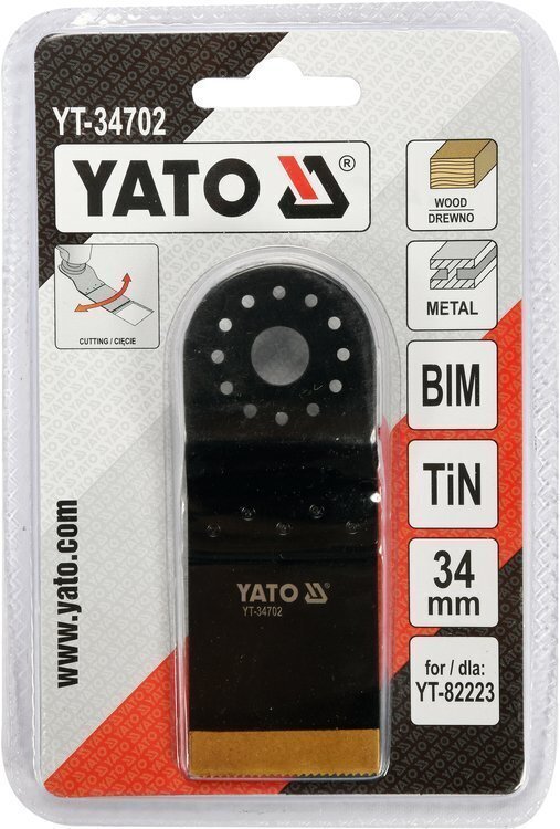 Priedas daugiafunkciniam prietaisui BIM-TIN 34 x 90mm Yato (YT-34702) цена и информация | Mechaniniai įrankiai | pigu.lt