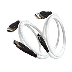 Gioteck VP1 Viper Cable 2-Pack incl. Кабели HDMI 2.1 и Type-C в оплетке — белые, 3 м цена и информация | Кабели и провода | pigu.lt