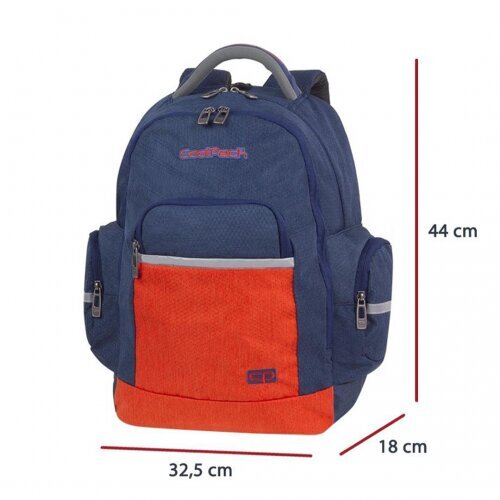 Kuprinė CoolPack Brick / Color Fusion, mėlyna kaina ir informacija | Kuprinės mokyklai, sportiniai maišeliai | pigu.lt