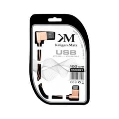 Kabel USB Kruger&amp;Matz USB-A - USB-C 1 m Różowy (KM0361) kaina ir informacija | Laidai telefonams | pigu.lt