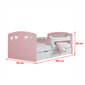 Vaikiška lova Selsey Derata, 80x160 cm, rožinė kaina ir informacija | Vaikiškos lovos | pigu.lt