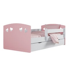 Детская кровать с матрасом Selsey Derata, 80x140 см, розовая цена и информация | Детские кровати | pigu.lt