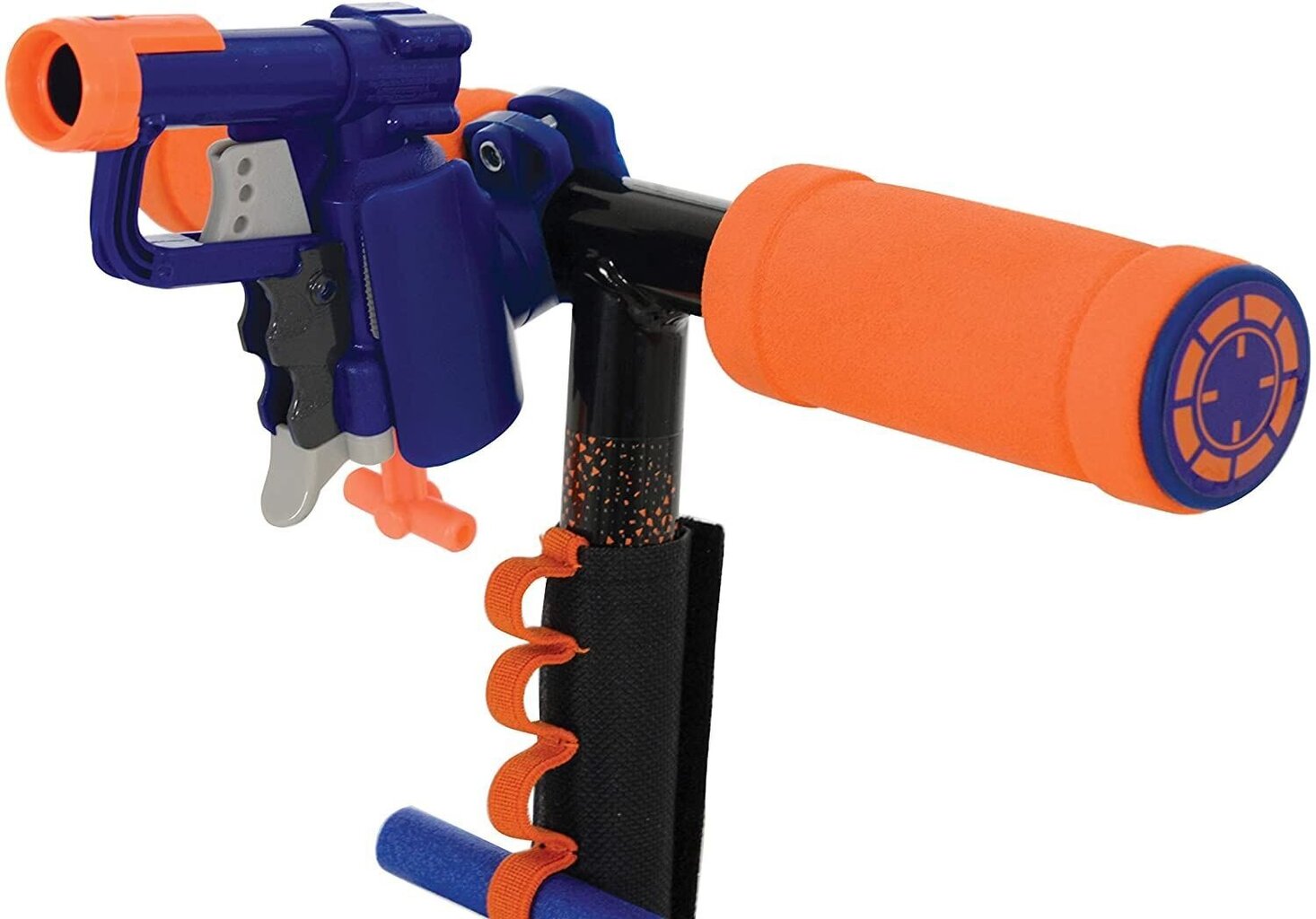 Paspirtukas su mažu blasteriu MV Sports Nerf Blaster Inline цена и информация | Paspirtukai | pigu.lt