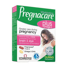 Maisto papildas Pregnacare Plus, 56 kapsulės kaina ir informacija | Vitaminai, maisto papildai, preparatai gerai savijautai | pigu.lt