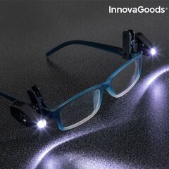 Cветодиодный клип для очков 360º InnovaGoods Gadget Tech (2 штуки цена и информация | Фонарики, прожекторы | pigu.lt