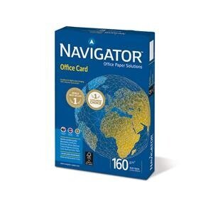 Biuro popierius Navigator Office Card, A4, 160g (250) 0701-059 kaina ir informacija | Sąsiuviniai ir popieriaus prekės | pigu.lt