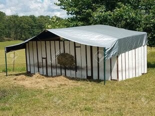 Tentas - uždangalas 4x6m. 120 g/m2, pilkas цена и информация | Садовые инструменты | pigu.lt