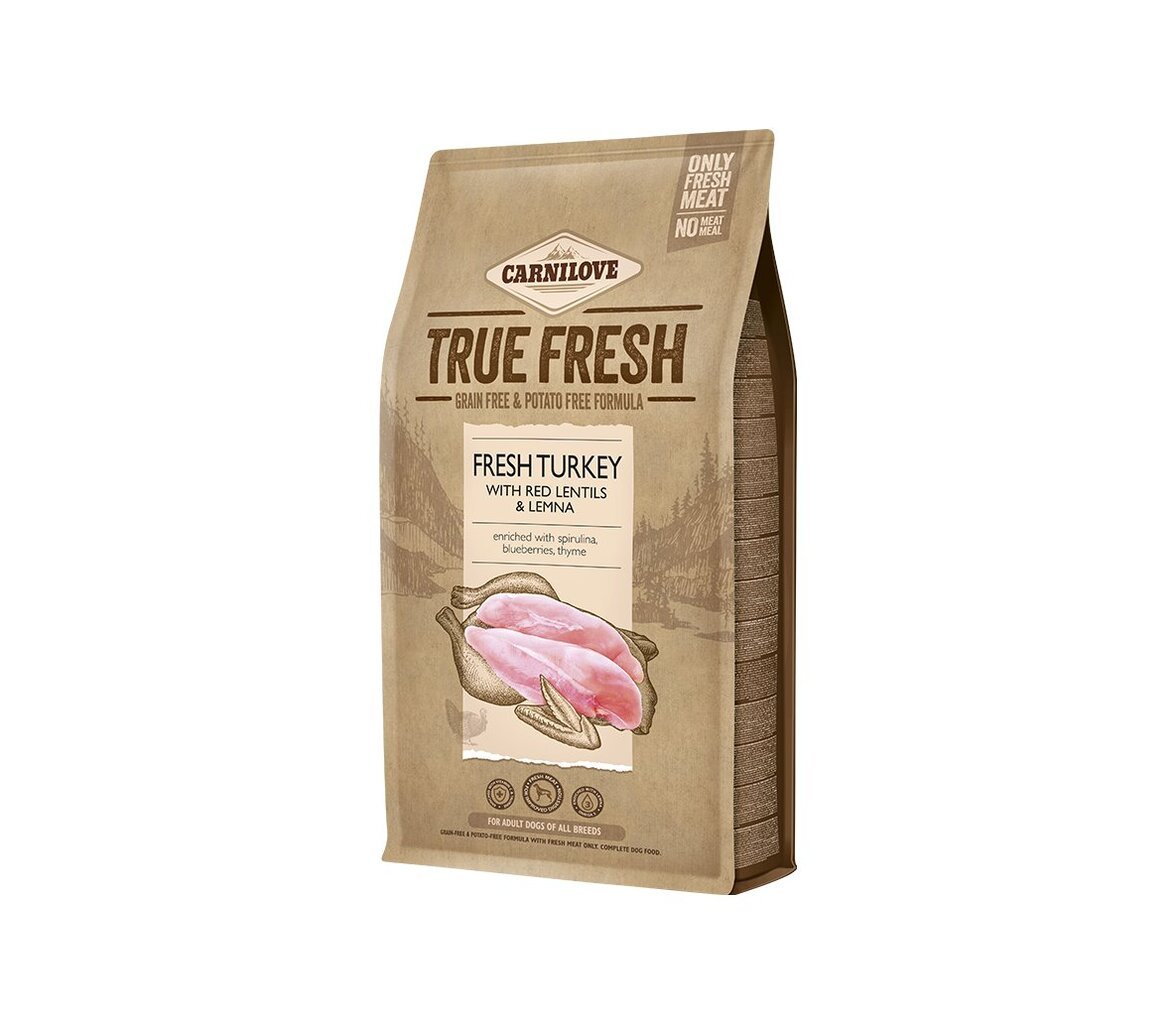 Carnilove True Fresh su kalakutiena visų veislių suaugusiems šunims, 11.4 kg цена и информация | Sausas maistas šunims | pigu.lt