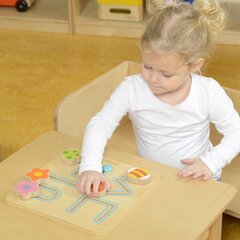 Medinė edukacinė lenta Labirintas Masterkidz kaina ir informacija | Žaislai kūdikiams | pigu.lt