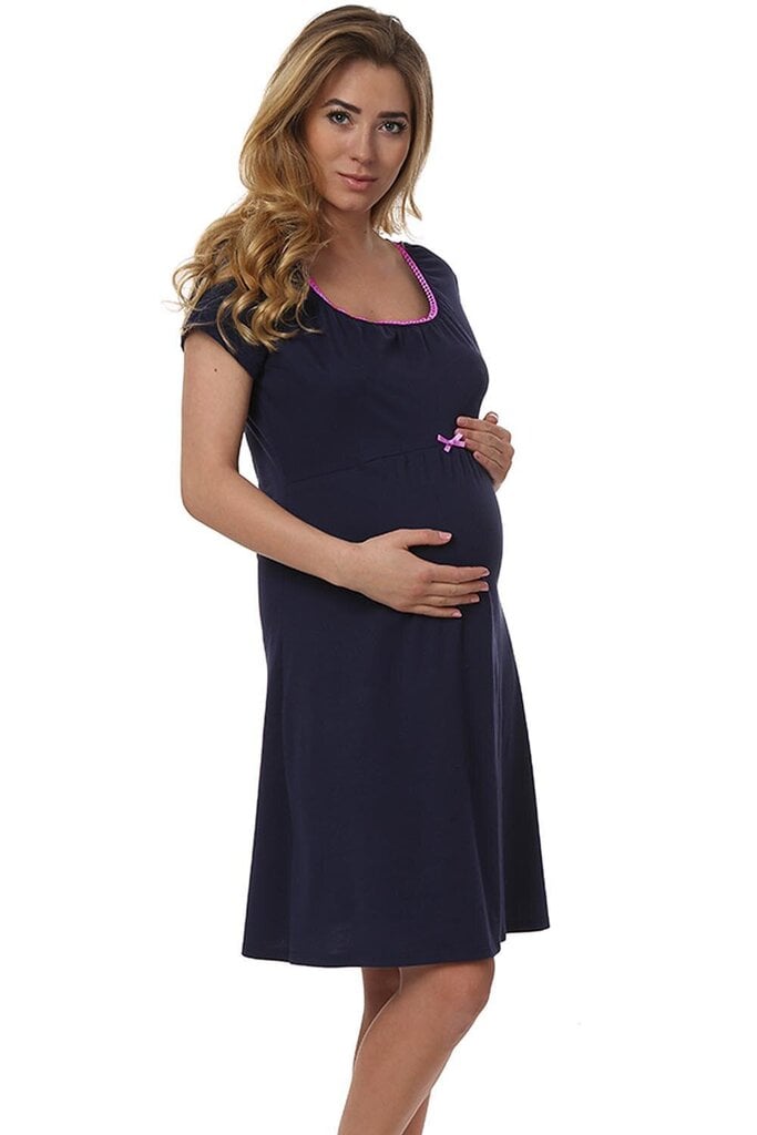 Naktiniai nėščioms ir maitinančioms Italian Fashion Dagna, mėlyna kaina ir informacija | Naktiniai, pižamos moterims | pigu.lt