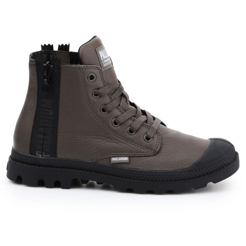 Aulinukai moterims Palladium Pampa UBN Zips 96857-213-M, rudi kaina ir informacija | Aulinukai, ilgaauliai batai moterims | pigu.lt