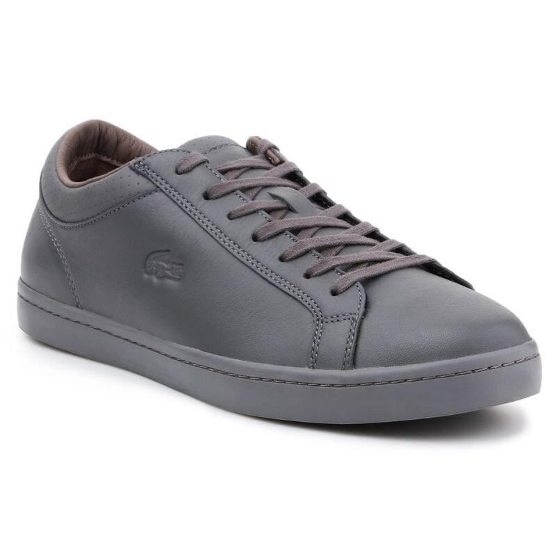 Laisvalaikio batai vyrams Lacoste Straightset 4 Srm Gry Leather M 30SRM4015, pilki цена и информация | Kedai vyrams | pigu.lt