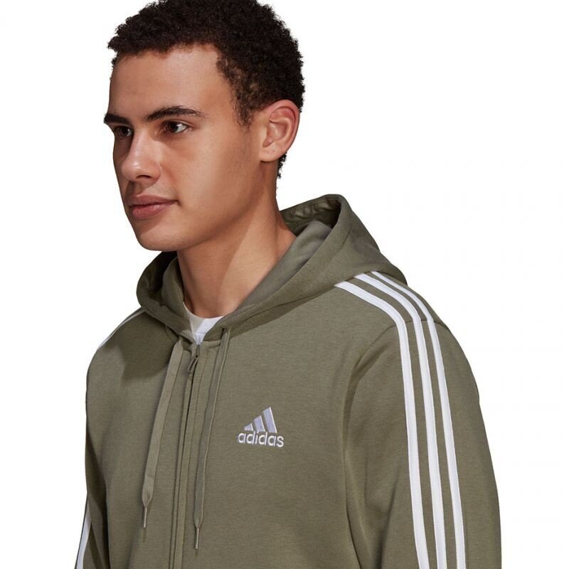 Džemperis vyrams Adidas Essentials Hoodie M GK9052, žalias kaina ir informacija | Džemperiai vyrams | pigu.lt