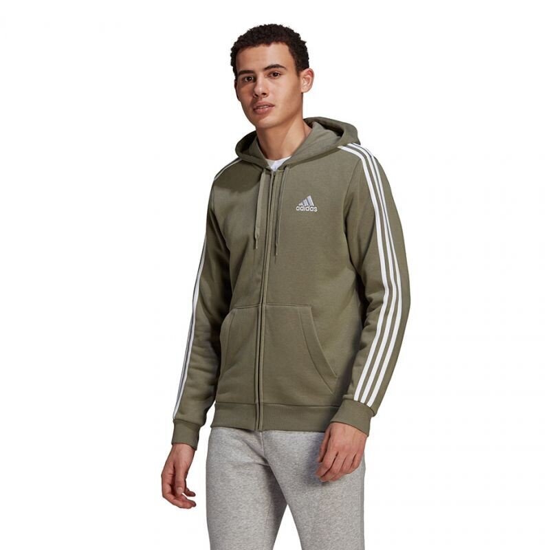 Džemperis vyrams Adidas Essentials Hoodie M GK9052, žalias kaina ir informacija | Džemperiai vyrams | pigu.lt