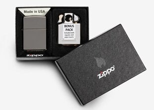 Подарочный набор 29789. Зажигалка ZIPPO Black Ice® &amp; Вставной блок для трубок. цена и информация | Зажигалки и аксессуары | pigu.lt