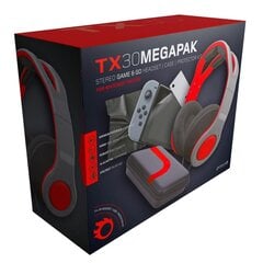 Gioteck TX30 Mega Pack incl. Stereo Game & Go Headset (Grey/Red) kaina ir informacija | Ausinės | pigu.lt