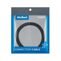 REBEL USB - USB-C kabelis 0.5m Juodas kaina ir informacija | Laidai telefonams | pigu.lt