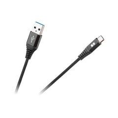 REBEL USB - USB-C kabelis 0.5m Juodas kaina ir informacija | Laidai telefonams | pigu.lt