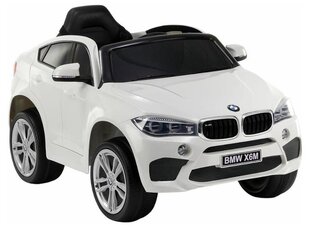 Elektromobilis vaikams BMW X6, baltas kaina ir informacija | Elektromobiliai vaikams | pigu.lt