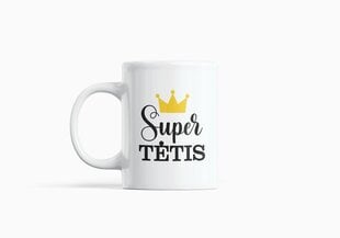 Standartinis puodelis „Super Tėtis“ цена и информация | Оригинальные кружки | pigu.lt