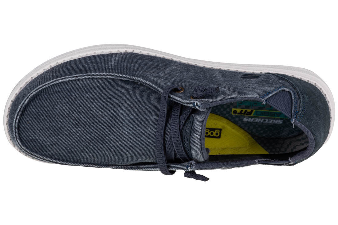 Laisvalaikio batai vyrams Skechers Melson-Raymon 66387-BLU, mėlyni kaina ir informacija | Kedai vyrams | pigu.lt