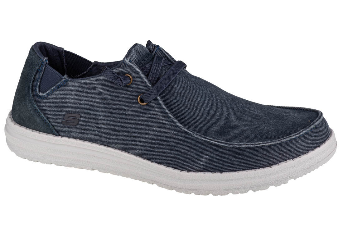 Laisvalaikio batai vyrams Skechers Melson-Raymon 66387-BLU, mėlyni kaina ir informacija | Kedai vyrams | pigu.lt