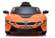 Elektromobilis vaikams BMW I8 JE1001, oranžinis цена и информация | Elektromobiliai vaikams | pigu.lt