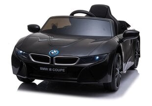 Elektromobilis vaikams BMW I8 JE1001, juodas kaina ir informacija | Elektromobiliai vaikams | pigu.lt