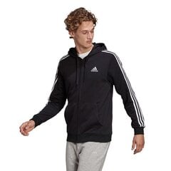 Джемпер для мужчин Adidas Essentials Full-Zip Hoodie M GK9032, черный цена и информация | Мужские толстовки | pigu.lt