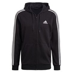 Джемпер для мужчин Adidas Essentials Full-Zip Hoodie M GK9032, черный цена и информация | Мужские толстовки | pigu.lt