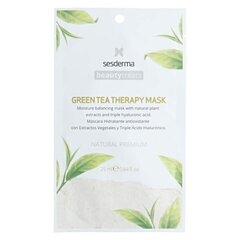 Veido kaukė Beauty Treats Green Tea Sesderma (25 ml) kaina ir informacija | Veido kaukės, paakių kaukės | pigu.lt
