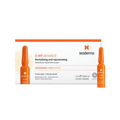 Ампулы CVit Sesderma (10 x 1,5 ml) цена и информация | Сыворотки для лица, масла | pigu.lt