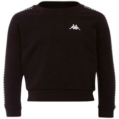 Džemperis mergaitėms Kappa Ilary Junior 309068J 19-4006, juodas kaina ir informacija | Megztiniai, bluzonai, švarkai mergaitėms | pigu.lt