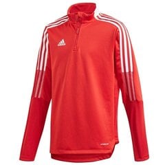 Džemperis vaikams Adidas Tiro 21 Training Top Youth Jr GM7323, raudonas kaina ir informacija | Megztiniai, bluzonai, švarkai berniukams | pigu.lt