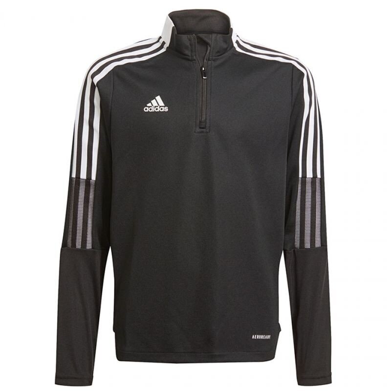 Džemperis vaikams Adidas Tiro 21 Training Top Youth Jr GM7325, juodas цена и информация | Megztiniai, bluzonai, švarkai berniukams | pigu.lt