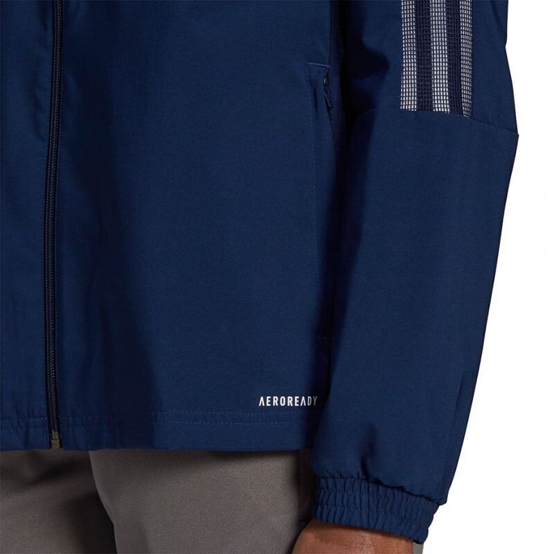 Sportinis džemperis moterims Adidas Tiro 21 Windbreaker W GP4968, tamsiai mėlynas kaina ir informacija | Sportinė apranga moterims | pigu.lt