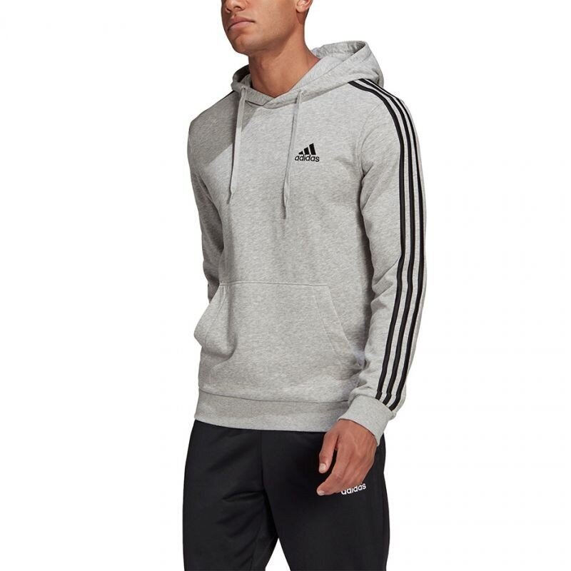 Džemperis vyrams Adidas Essentials Hoodie M GK9080, pilkas kaina ir informacija | Džemperiai vyrams | pigu.lt