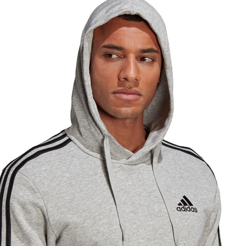 Džemperis vyrams Adidas Essentials Hoodie M GK9080, pilkas kaina ir informacija | Džemperiai vyrams | pigu.lt