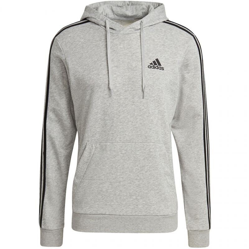 Džemperis vyrams Adidas Essentials Hoodie M GK9080, pilkas цена и информация | Džemperiai vyrams | pigu.lt