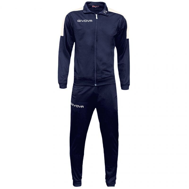 Sportinis kostiumas vyrams Givova Tuta Revolution M TR033 0403, tamsiai mėlynas kaina ir informacija | Sportinė apranga vyrams | pigu.lt