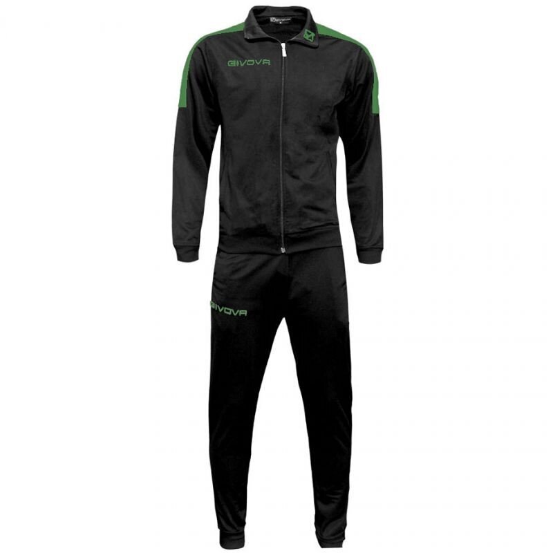 Sportinis kostiumas vyrams Givova Tuta Revolution M TR033 1013, juodas kaina ir informacija | Sportinė apranga vyrams | pigu.lt