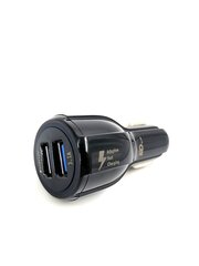 Автомобильное зарядное устройство с двумя USB-портами MD BLUE 3.1A 12V + 1 м кабель USB - Micro USB цена и информация | Зарядные устройства для телефонов | pigu.lt