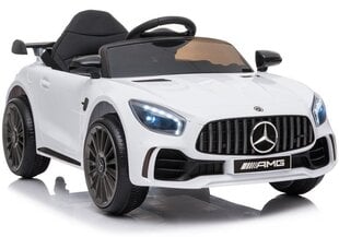Elektromobilis Mercedes AMG GT R, baltas kaina ir informacija | Elektromobiliai vaikams | pigu.lt